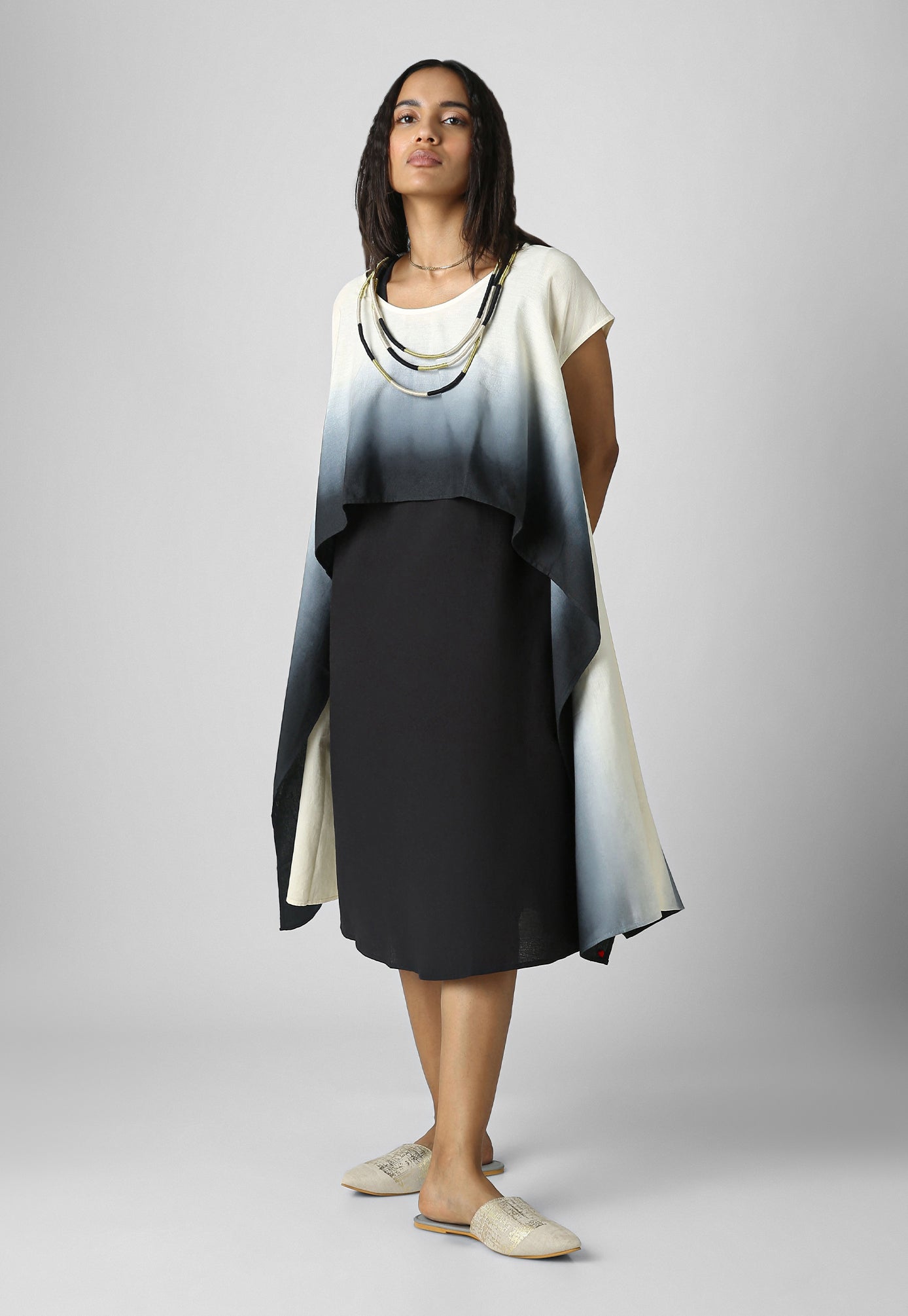 Fade Cape Dress