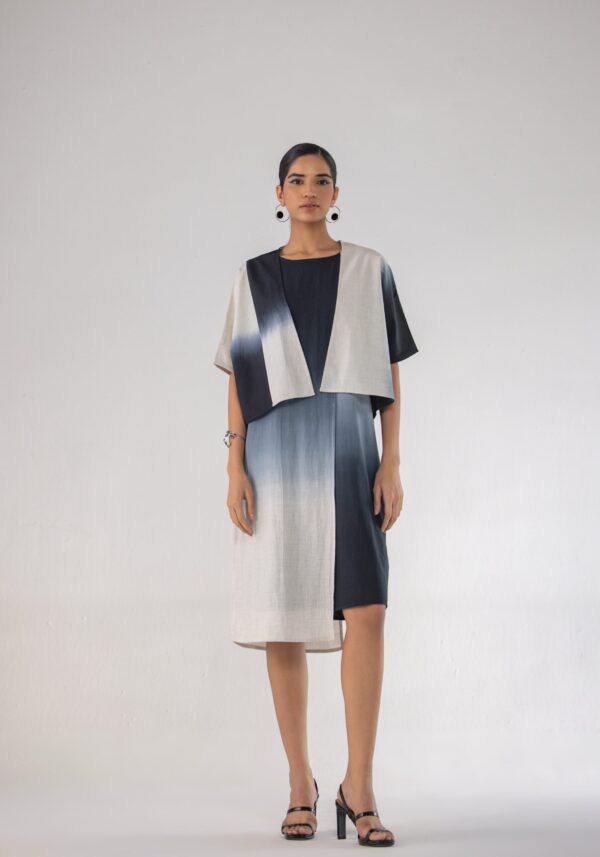 FADE LAYERED DRESS AND JACKET