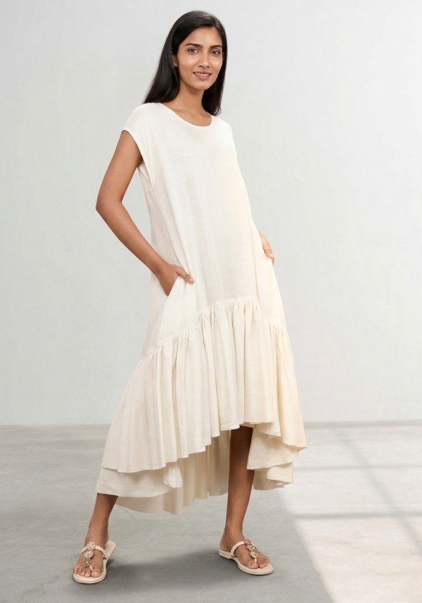 Feather flare Dress