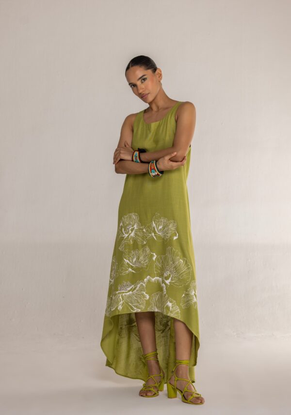 FLORAL WALTZ RACERBACK DRESS