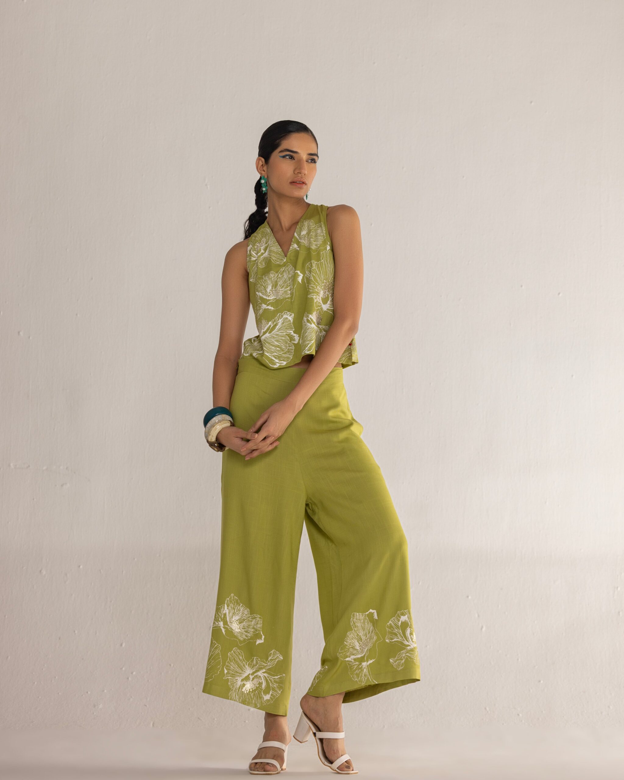 FLORAL WALTZ TWIST BACK CO-ORD