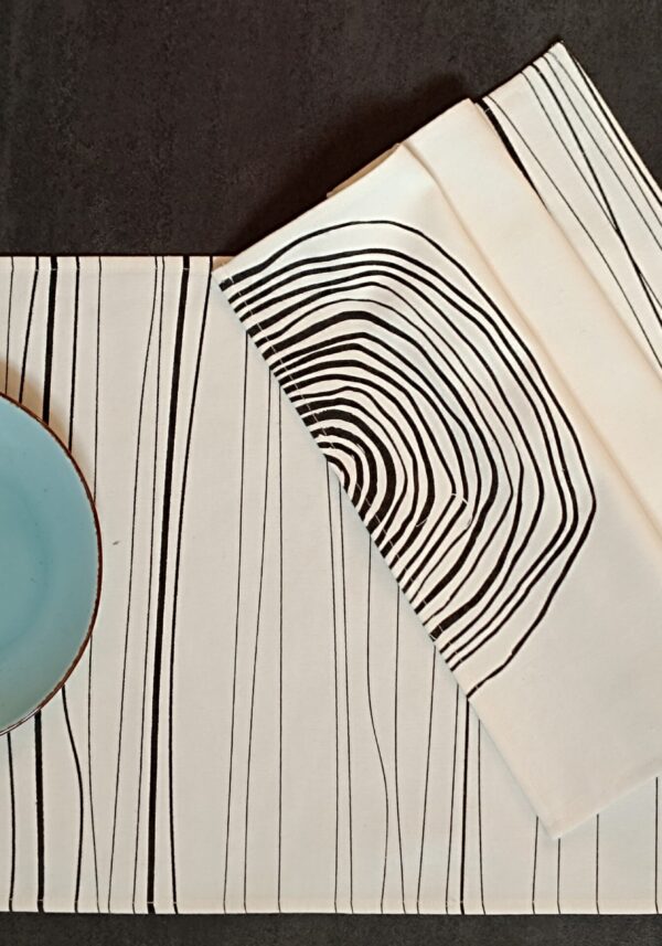 Forest Land Table Mat Set of 4 - Off White