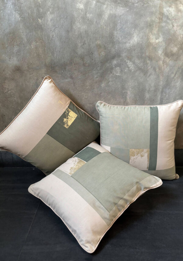 No Grey Area Cushion Cover Set of 3 - Sage