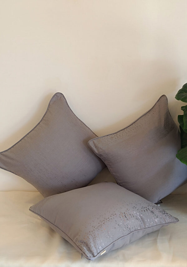 Varq Cushion Cover Set of 3 - Shadow Blue