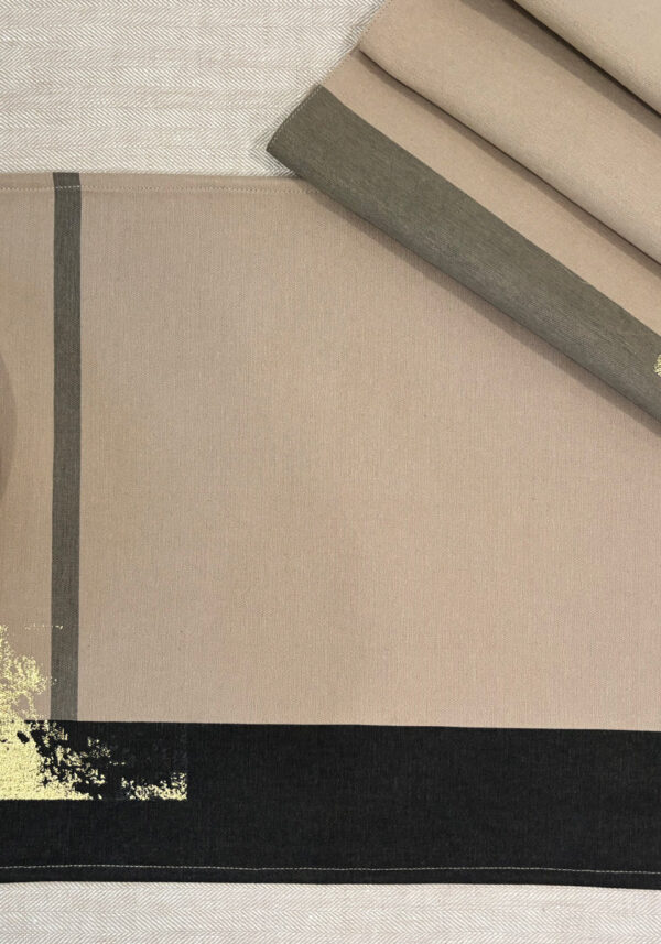 No Grey Area Table Mat Set of 4 - Black