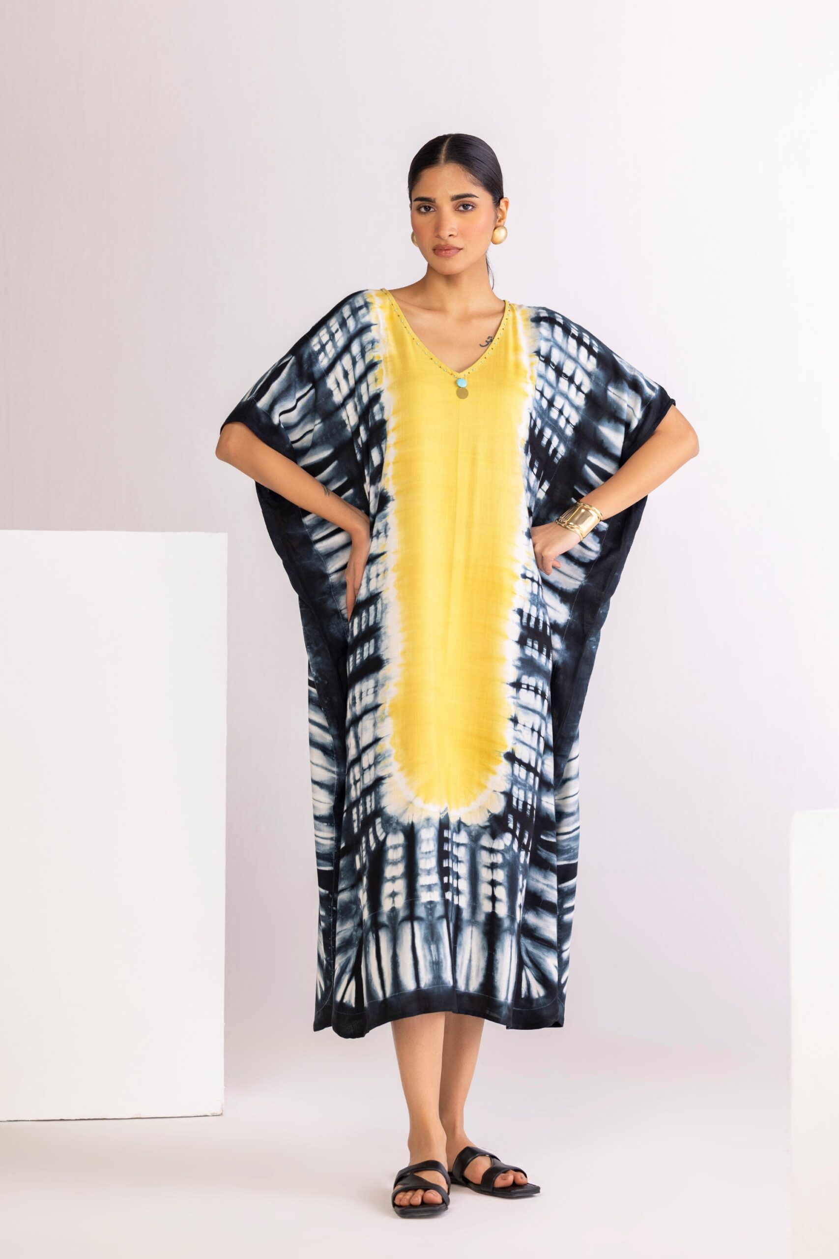 VELORA TIE DYE KAFTAN