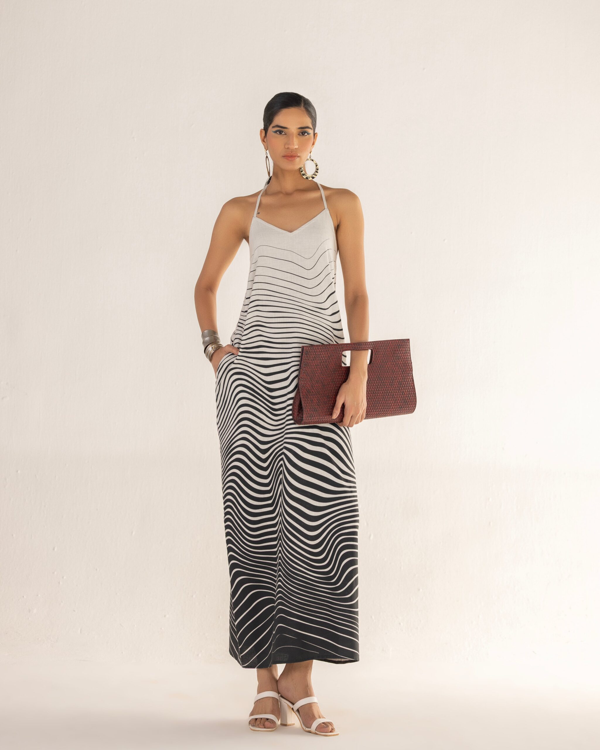 ZEBRA STRAP BACK DRESS